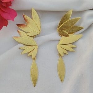 Brass Handmade Gold Plated Earring
