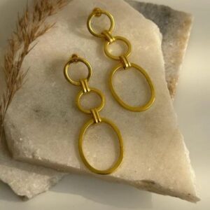 Brass Handmade Gold Plated Earring