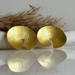 Brass Handmade Gold Plated Earring