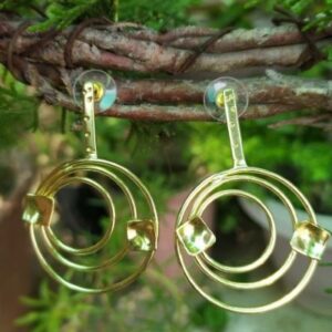 Brass Handmade Gold Plated Earring