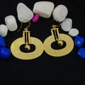 Brass Handmade Gold Plated Earring