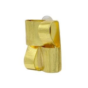 Brass Handmade Gold Plated Earring