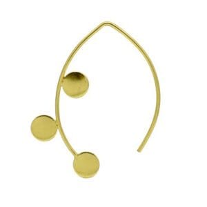 Brass Handmade Gold Plated Earring