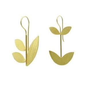 Brass Handmade Gold Plated Earring
