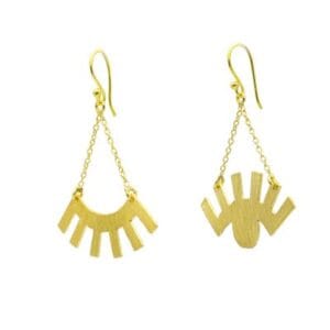 Brass Handmade Gold Plated Earring