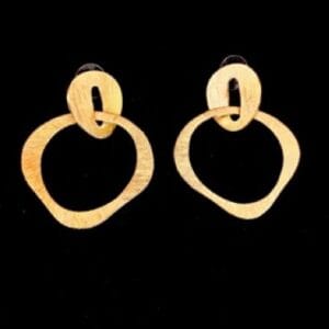 Brass Handmade Gold Plated Earring