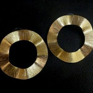 Brass Handmade Gold Plated Earring