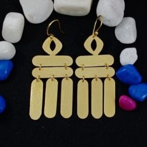 Brass Handmade Gold Plated Earring