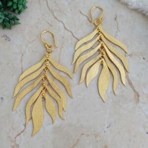 Brass Handmade Gold Plated Earring
