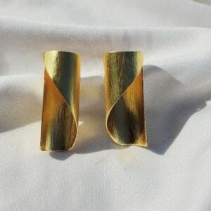 Brass Handmade Gold Plated Earring