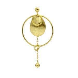 Brass Handmade Gold Plated Earring