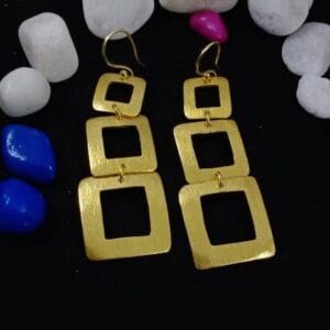 Brass Handmade Gold Plated Earring