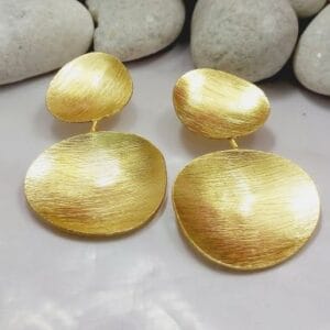 Brass Handmade Gold Plated Earring