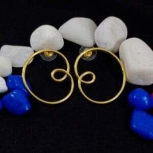 Brass Handmade Gold Plated Earring