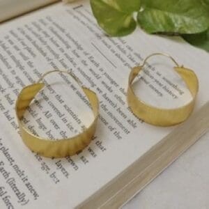 Brass Handmade Gold Plated Earring