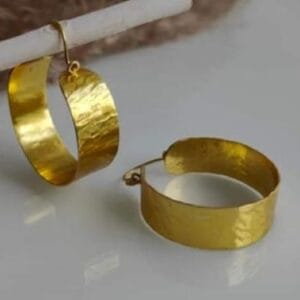 Brass Handmade Gold Plated Earring