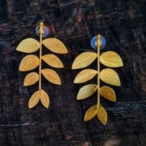 Brass Handmade Gold Plated Earring