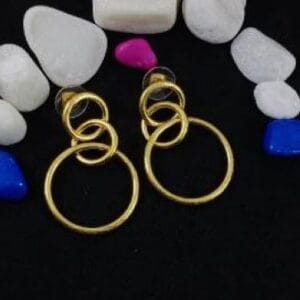 Brass Handmade Gold Plated Earring