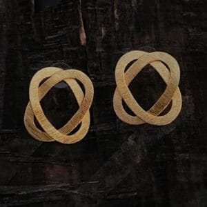 Brass Handmade Gold Plated Earring