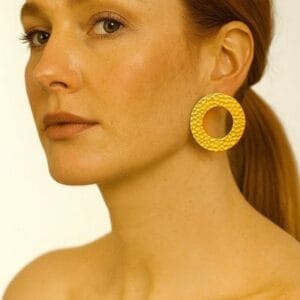 Brass Handmade Gold Plated Earring