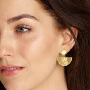 Brass Handmade Gold Plated Earring