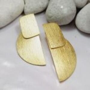 Brass Handmade Gold Plated Earring