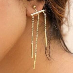 Brass Handmade Gold Plated Earring