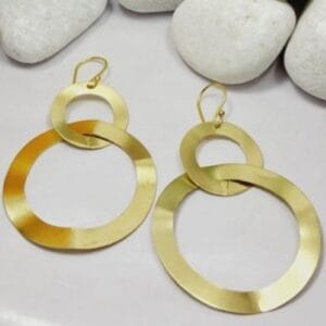 Brass Handmade Gold Plated Earring