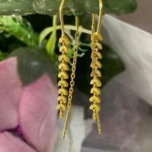 Brass Handmade Gold Plated Earring