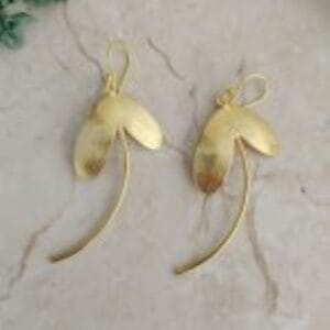 Brass Handmade Gold Plated Earring