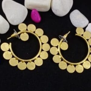 Brass Handmade Gold Plated Earring
