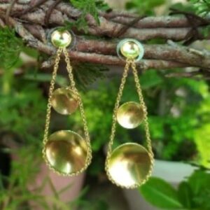 Brass Handmade Gold Plated Earring