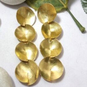 Brass Handmade Gold Plated Earring