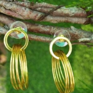 Brass Handmade Gold Plated Earring