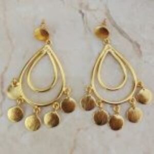 Brass Handmade Gold Plated Earring