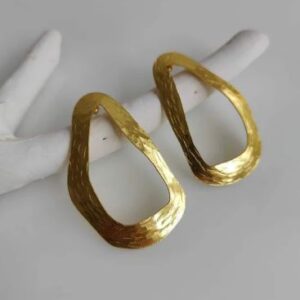 Brass Handmade Gold Plated Earring
