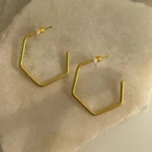 Brass Handmade Gold Plated Earring