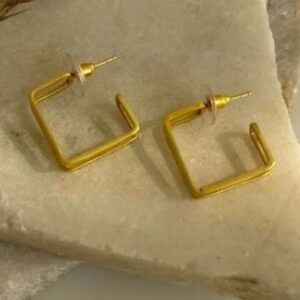 Brass Handmade Gold Plated Earring