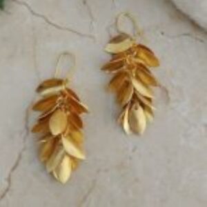 Brass Handmade Gold Plated Earring