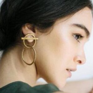 Brass Handmade Gold Plated Earring