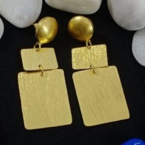 Brass Handmade Gold Plated Earring