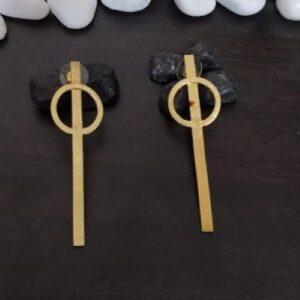 Brass Handmade Gold Plated Earring