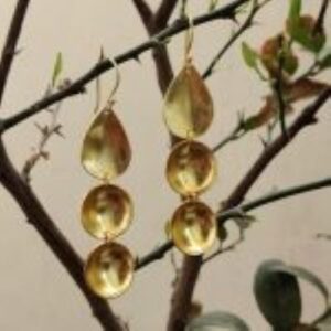 Brass Handmade Gold Plated Earring