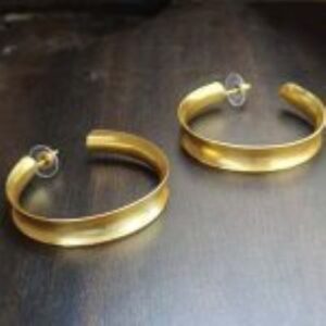 Brass Handmade Gold Plated Earring