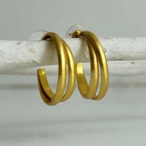 Brass Handmade Gold Plated Earring