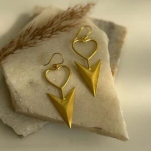 Brass Handmade Gold Plated Earring