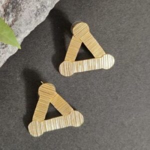 Brass Handmade Gold Plated Earring