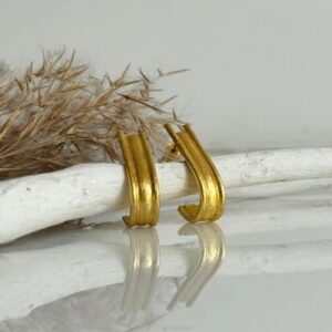Brass Handmade Gold Plated Earring
