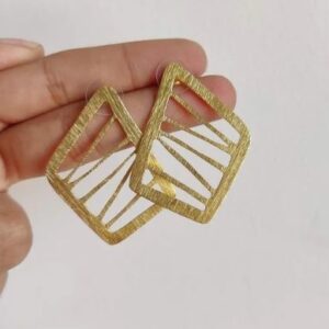 Brass Handmade Gold Plated Earring