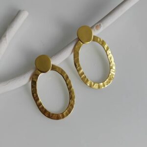 Brass Handmade Gold Plated Earring